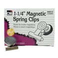 thumbnail image 1 of Charles Leonard Magnetic Spring Clips, 1-1/4", Box of 24, 1 of 3