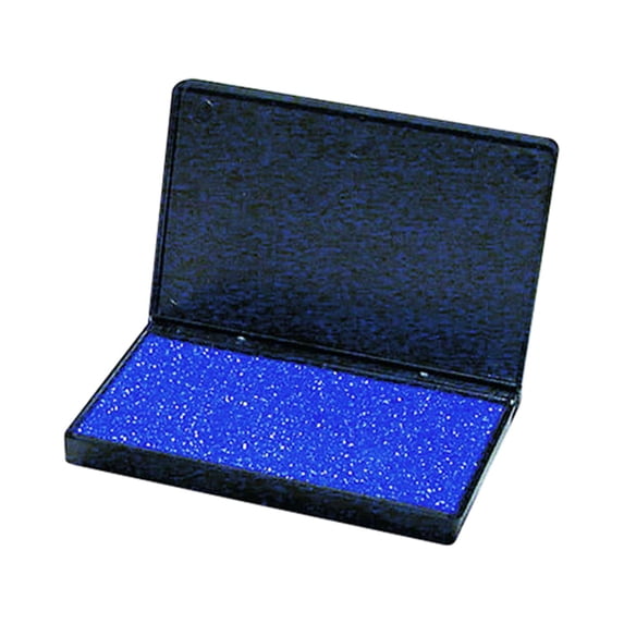 CLI Nontoxic Foam Ink Pads - 1 Each - 2.8" Width x 4.3" Length - Foam Pad - Blue Ink - Blue | Bundle of 5