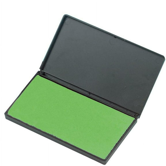 CLI Nontoxic Foam Ink Pads - 1 Each - 2.8" Width x 4.3" Length - Foam Pad - Green Ink - Green | Bundle of 2 Each