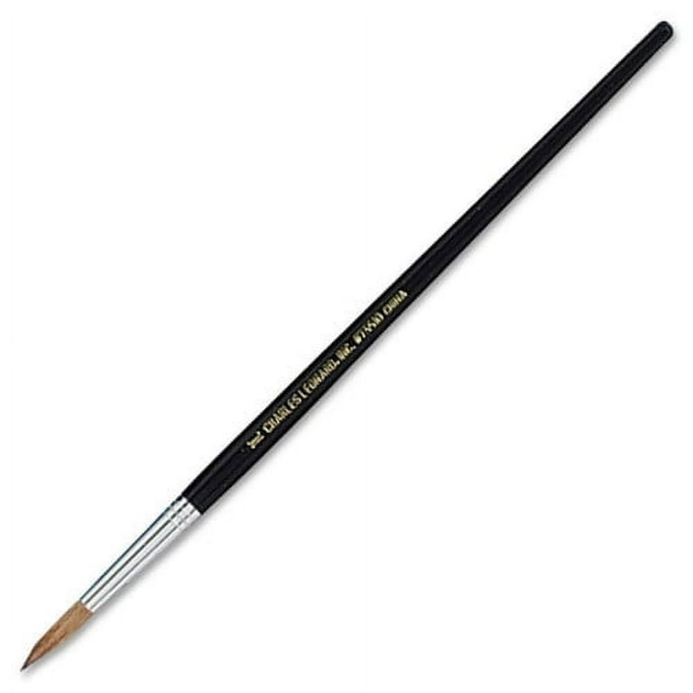 CLI Round Camel Hair Paint Brushes - 1 Brush(es) - No. 6 Wood Black Handle - Aluminum Ferrule CLI Round Camel Hair Paint Brushes - 1 Brush(es) - No. 6 Wood Black Handle - Aluminum Ferrule