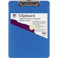 thumbnail image 1 of CLI Rubber Grip Plastic Clipboards - 8 1/2" x 11" - Low-profile - Plastic - Neon Blue - 1 Each | Bundle of 2 Each, 1 of 2