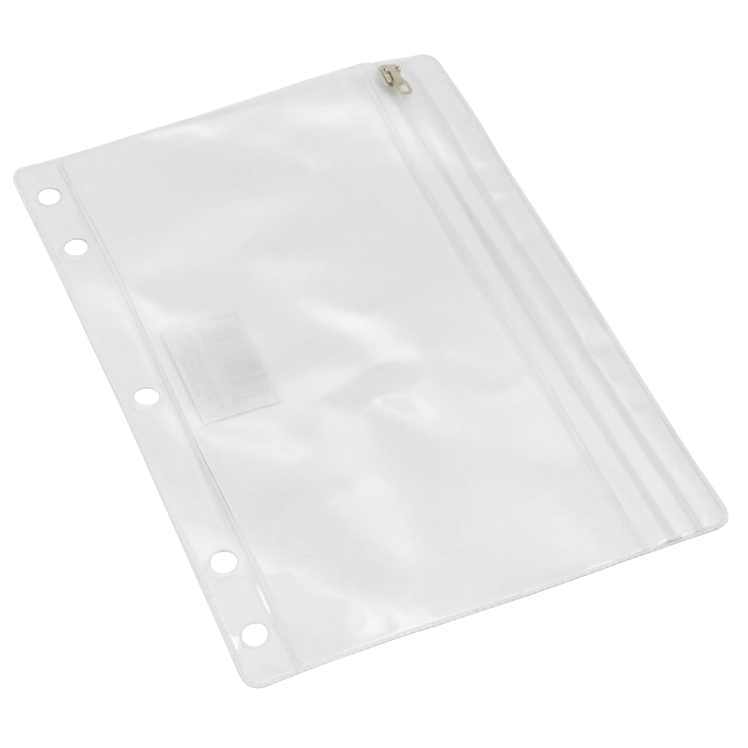 Charles Leonard Clear Vinyl Pencil Pouch with Zip-lock Closure, Pack of 24