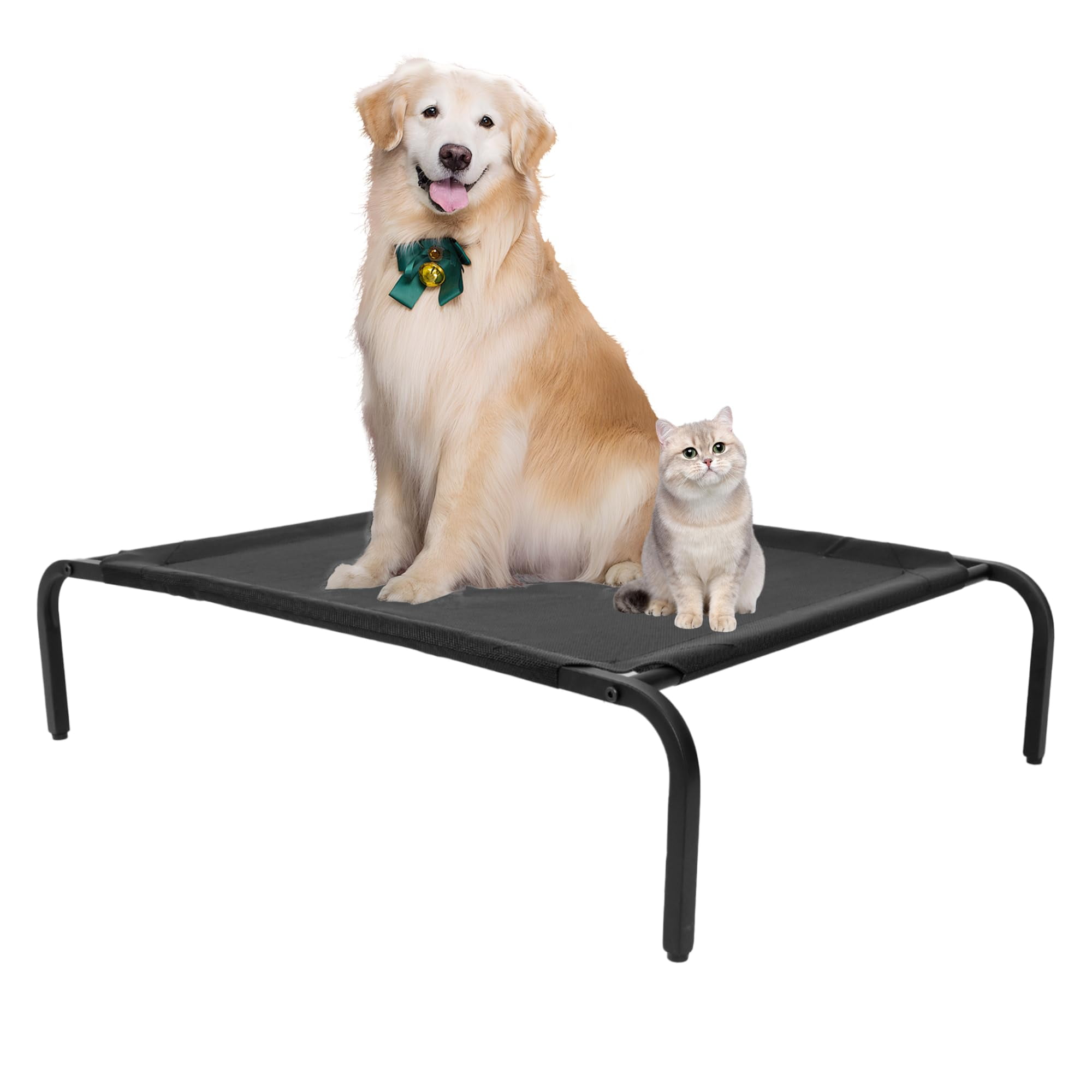 CLIBFENG Elevated Raised Cooling MMF7 Cots Bed for Large Dogs, Portable