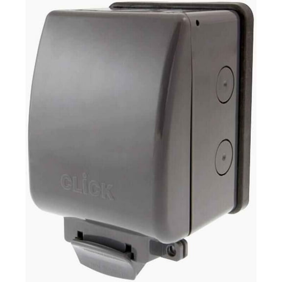 CLICK - 1 Gang 13A DP Weatherproof Outdoor Switched Socket, IP66