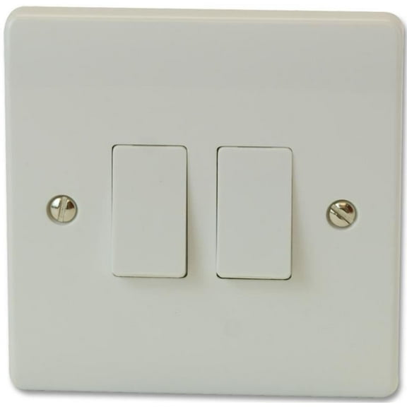 CLICK - 2 Gang 2 Way 10A Light Switch