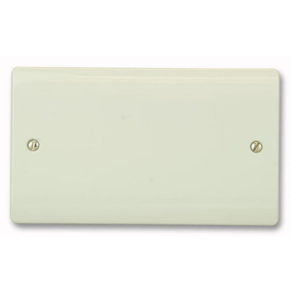 CLICK - 2 Gang White Blanking Plate