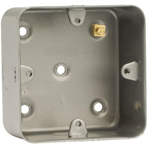 CLICK - 40mm 1 Gang Metalclad Back Box