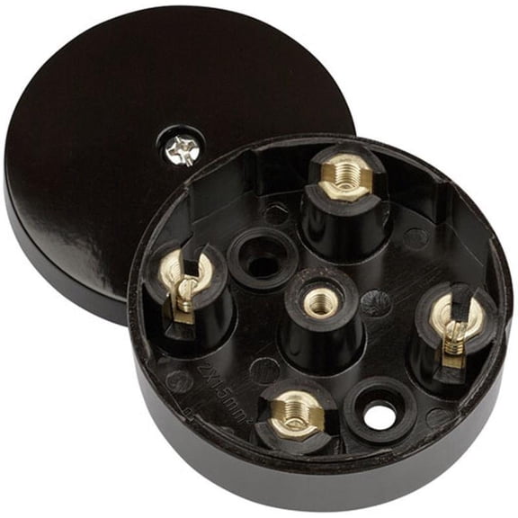 CLICK - Heavy Duty Junction Box, 20A, 4x Terminals, Brown