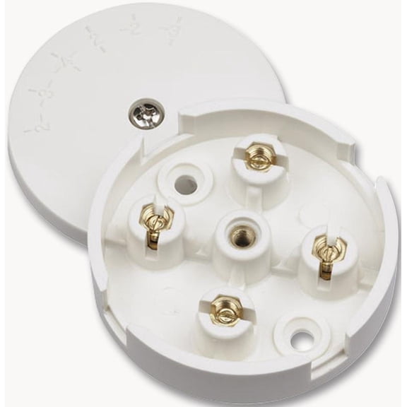 CLICK - Heavy Duty Junction Box, 5A, 4x Terminals, White
