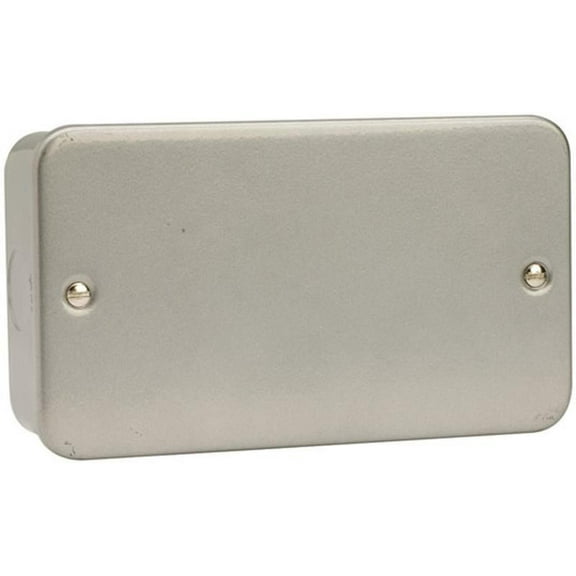 CLICK - Metal Clad Blanking Plate, 2-Gang