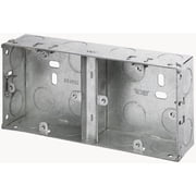 CLICK - Steel Back Box, 1- & 1-Gang Dual, 35mm D