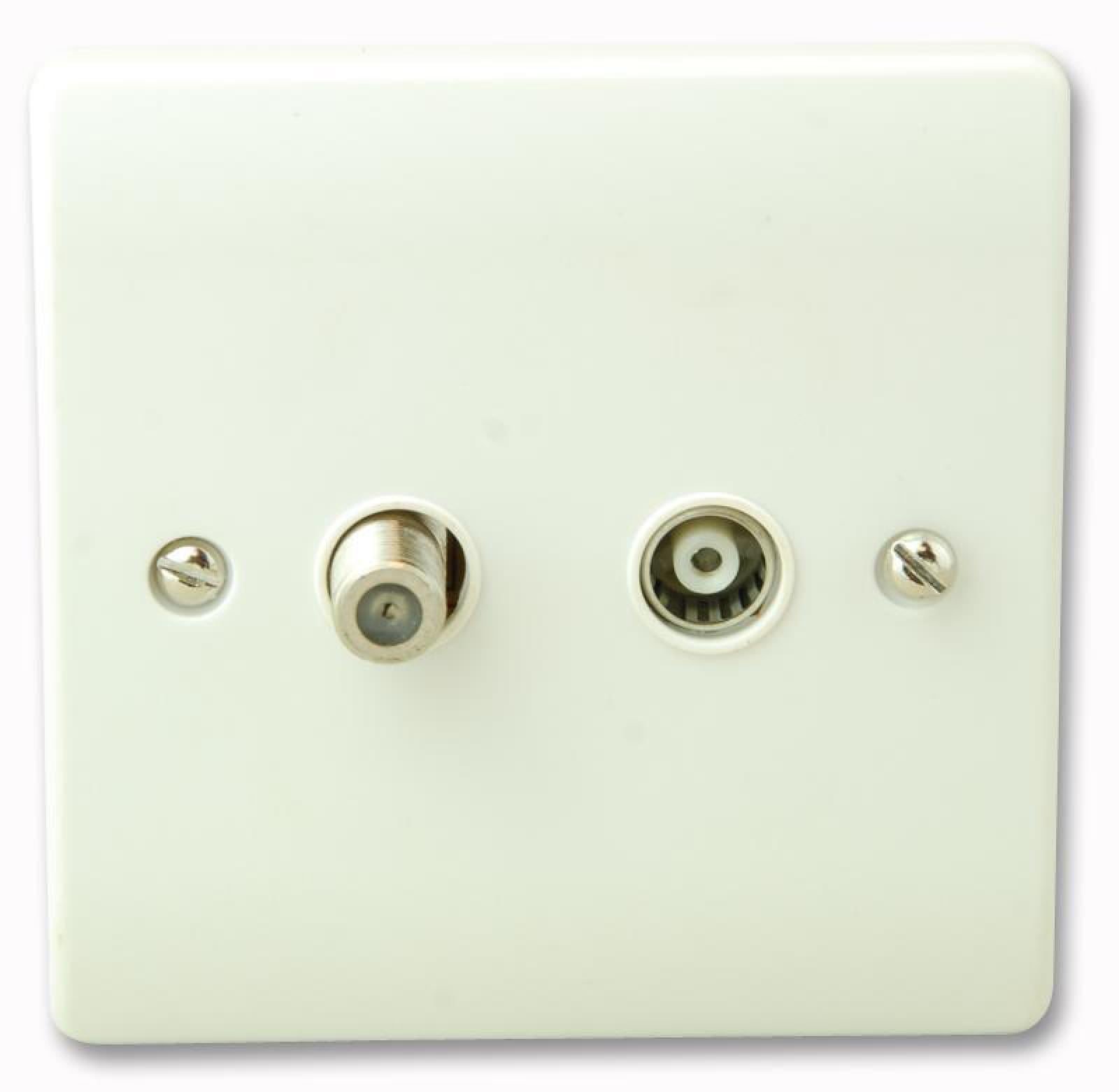 CLICK - TV Aerial + Satellite Socket - Walmart.com