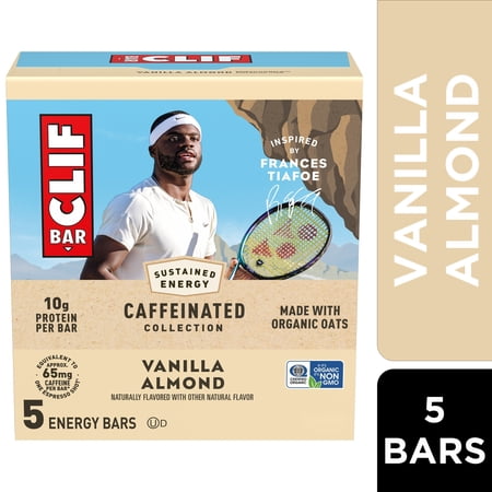 CLIF BAR CAFFEINATED ENERGY PROTEIN BARS, VANILLA ALMOND,...