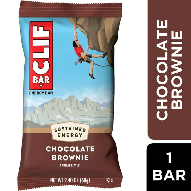 CLIF BAR Chocolate Brownie Energy Protein Bar - 1 ct - Pack of 2