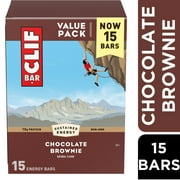 CLIF BAR Chocolate Brownie Flavor Energy Bars, Plant Based Protein Bars, 15ct
