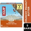 CLIF BAR Crunchy Peanut Butter Energy Bars, Plant Based Protein Bars, 5ct
