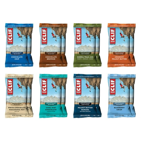 CLIF BAR - Variety Pack - 6 Flavors - Made with Organic Oats - Energy Bars - Non-GMO - Plant Based Protein Bars (16 Pack)