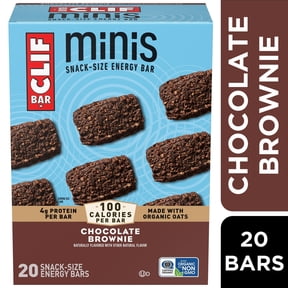 CLIF BAR Minis Chocolate Brownie Flavor Snack-Size Energy Bars, 20ct