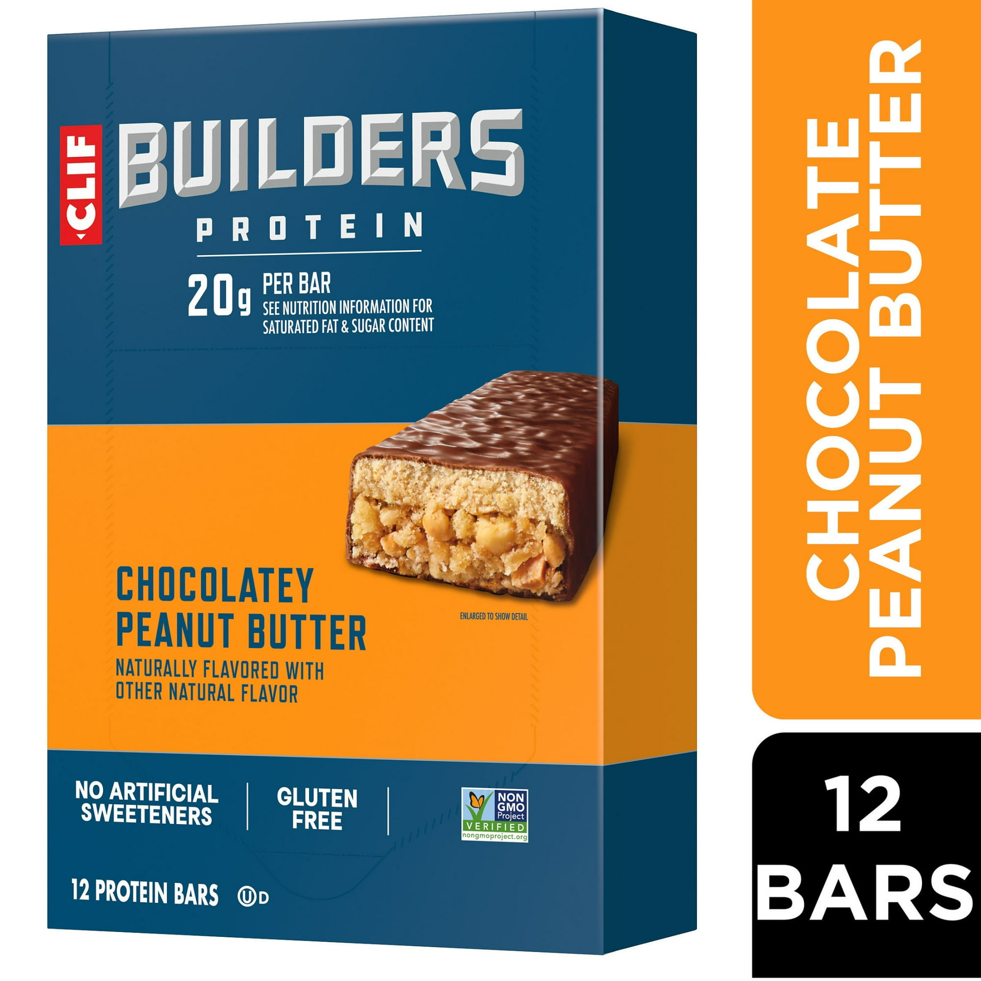 CLIF BUILDERS BAR CHOC PNT BTR 12CT