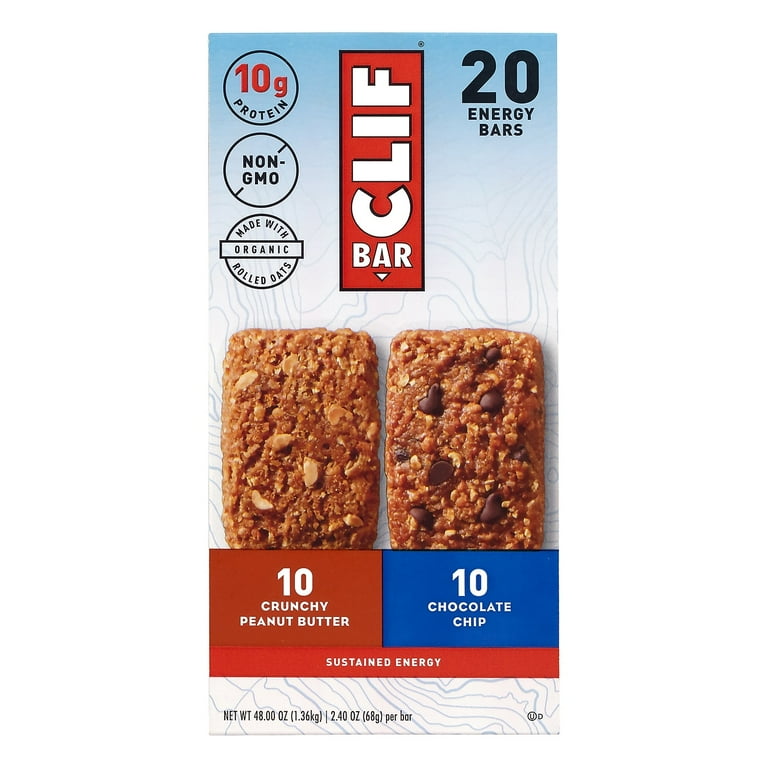 Energy Bar, Chocolate Chip/Crunchy Peanut Butter, 2.4 oz, 24/Box, Ships in 1-3 Business Days Energy Bar, Chocolate Chip/Crunchy Peanut Butter, 2.4 oz, 24/Box, Ships in 1-3 Business Days