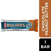 CLIF BUILDERS Protein Bars - Chocolate Peanut Butter Flavor - 20g Plant Based Protein - Gluten Free - Non-GMO - Low Glycemic - No Artificial Sweeteners - Value Pack, 2.4 oz. (12 Count)