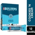 thumbnail image 1 of CLIF BUILDERS Protein Bars Cookies 'n Cream Flavor, Plant Protein, Gluten Free Bars, 12ct, 1 of 12