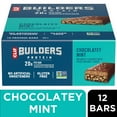 thumbnail image 1 of CLIF BUILDERS Protein Bars Chocolate Mint Flavor, Plant Protein, Gluten Free Bars, 12ct, 1 of 17