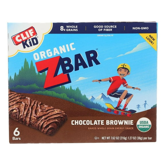 CLIF KID ZBAR, ZBAR, OG2, CHOC BROWNIE, Pack of 9, Size 7.62 OZ - No Artificial Ingredients Kosher 70%+ Organic9