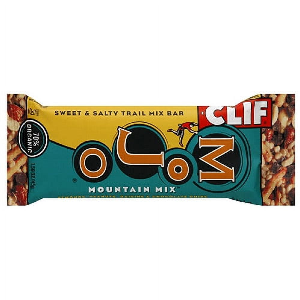 CLIF Mojo Bars Mountain Mix Trail Mix Bars, 1.59 oz (Pack of 12