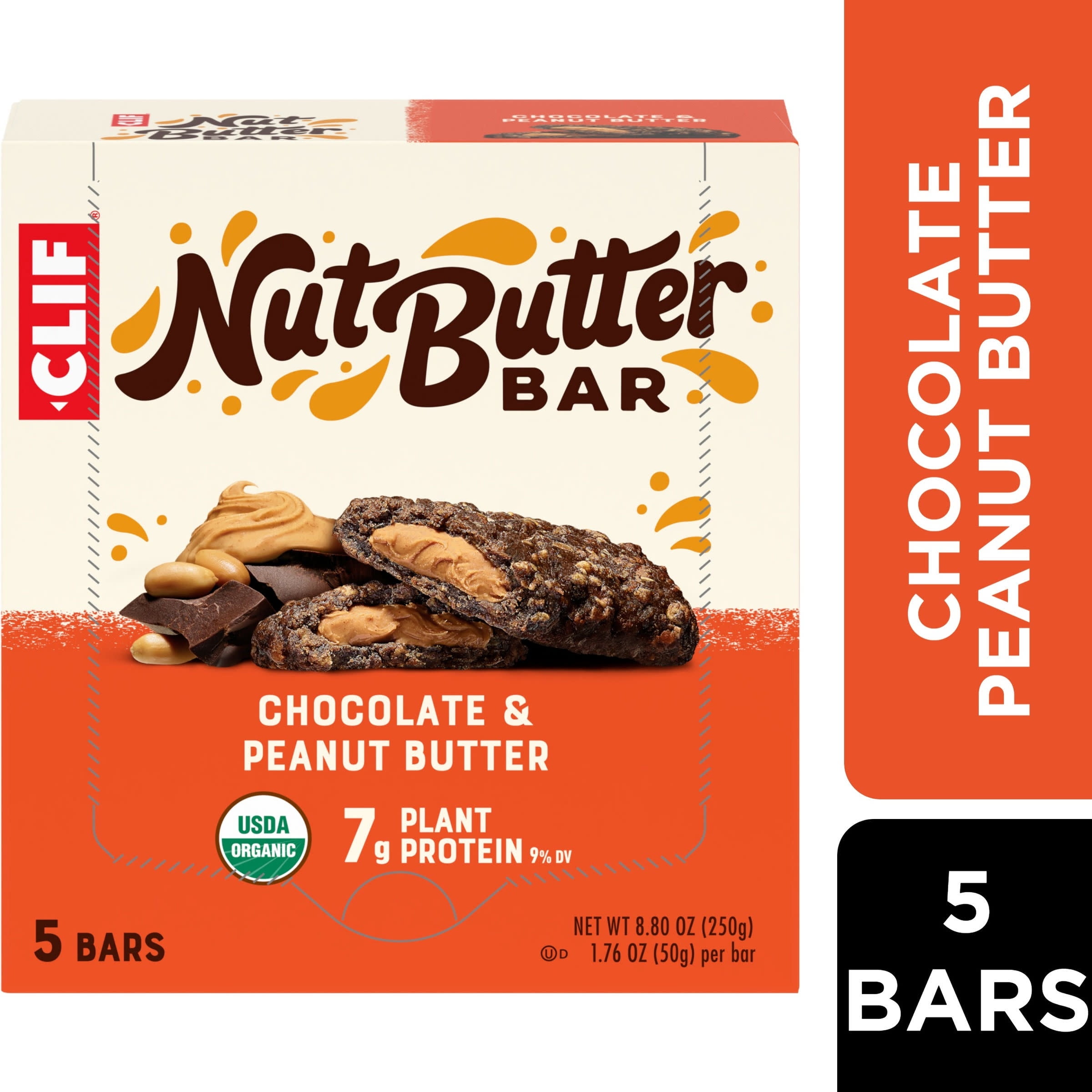 CLIF Nut Butter Bar Chocolate Peanut Butter Filled Energy Bars