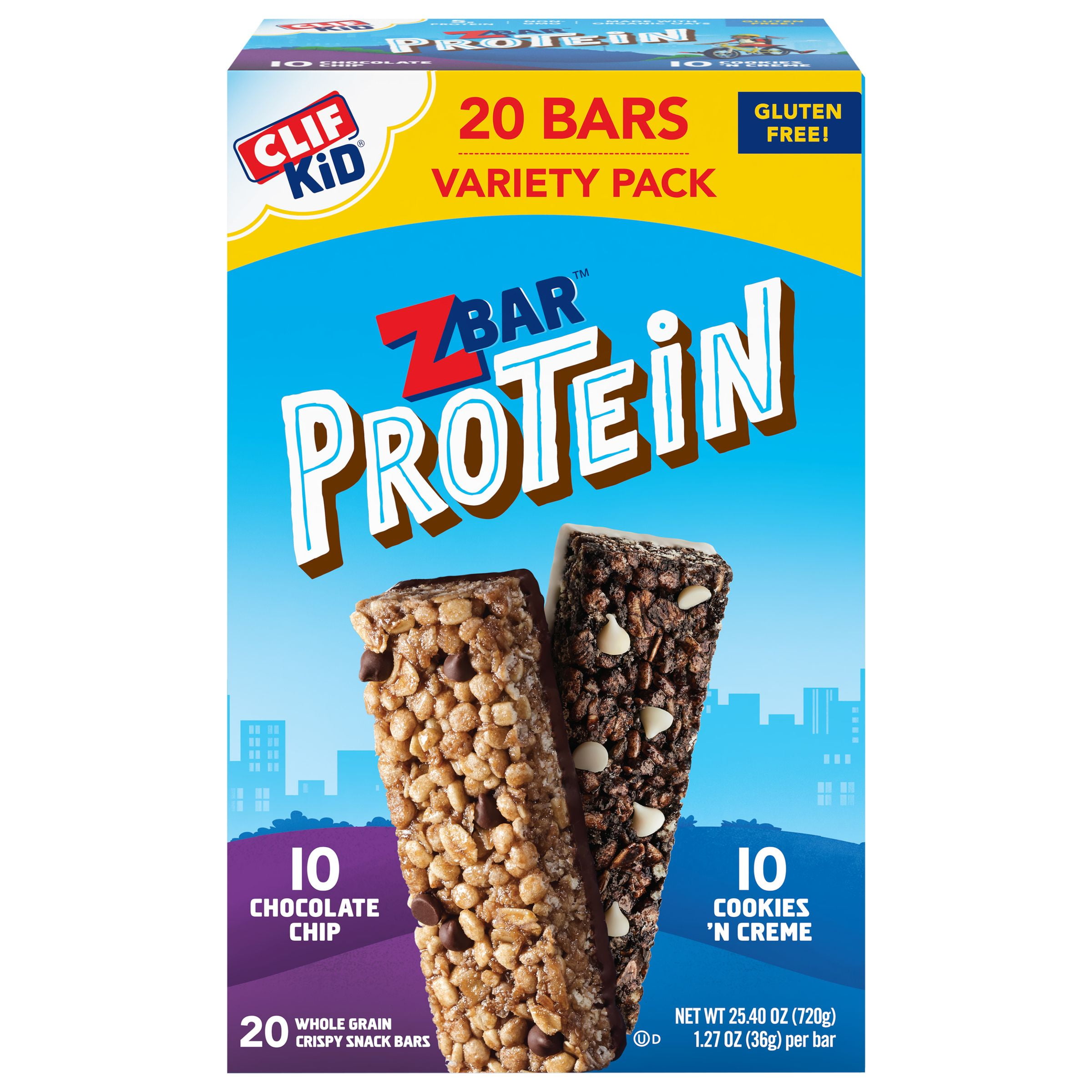 CLIF ZBAR PROTEIN MIXED NON GMO ENERGY BAR 25.4 OZ