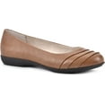 thumbnail image 1 of CLIFFS BY WHITE MOUNTAIN Clara Womens Ballet Flat 6.5 Wide Tan/Es-print, 1 of 6