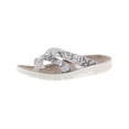 thumbnail image 1 of CLIFFS BY WHITE MOUNTAIN Womens Beige Snake Print Best Of Round Toe Slip On Flip Flop Sandal 10 M, 1 of 3