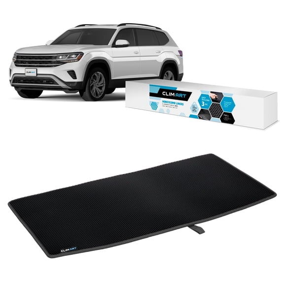 CLIM ART Cargo Liner for Atlas 2018-2026 Custom Fit Trunk Mat, with Honeycomb Dirtproof & Waterproof Technology - All-Climate, Heavy Duty, Anti-Slip Cargo Liner, Luggage - FL01118063