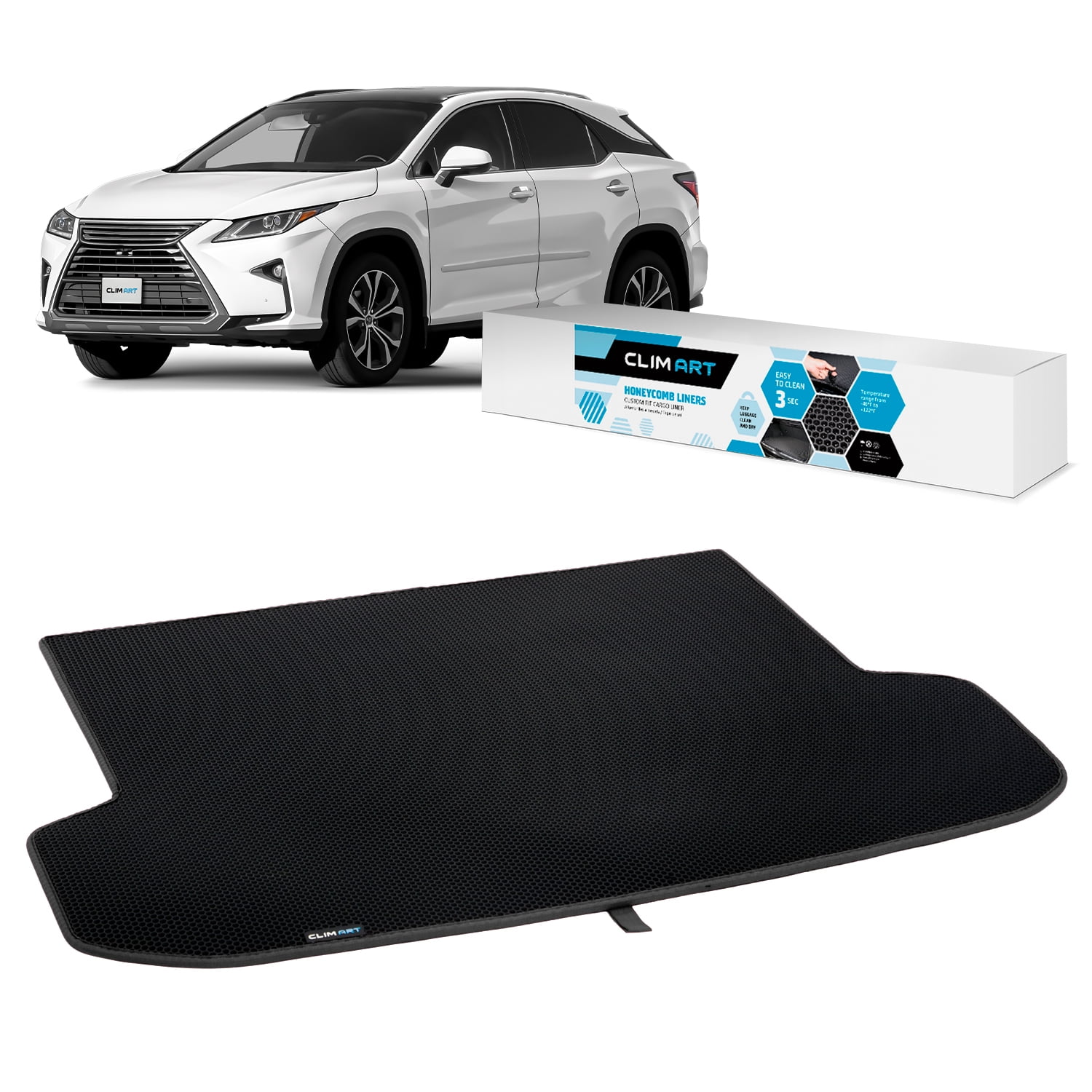 CLIM ART Cargo Liner for Lexus RX 2016-2022 Custom Fit Trunk Mat, with ...