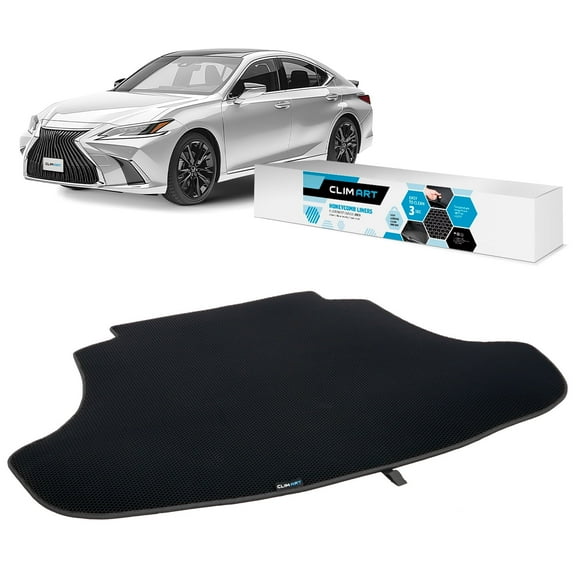CLIM ART Cargo Liner for Lexus ES 2019-2026 Custom Fit Trunk Mat, with Honeycomb Dirtproof & Waterproof Technology - All-Climate, Heavy Duty, Anti-Slip Cargo Liner, Luggage - FL01119153