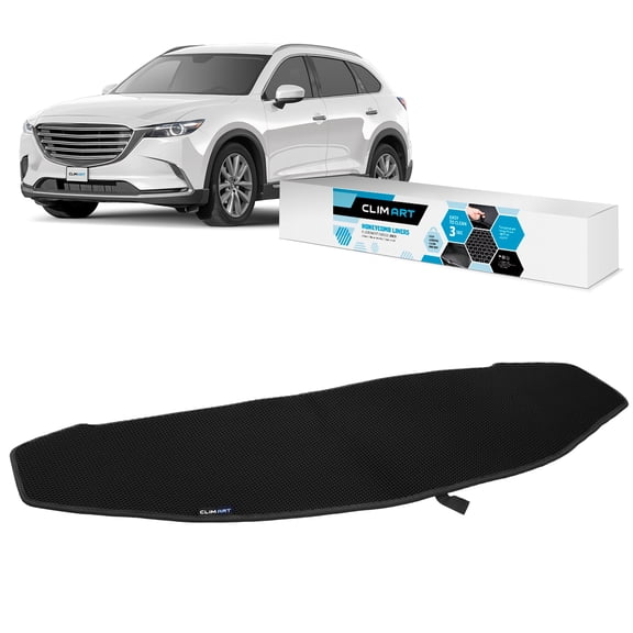 CLIM ART Cargo Liner for Mazda CX-9 2016-2023 Custom Fit Trunk Mat, with Honeycomb Dirtproof & Waterproof Technology - All-Climate, Heavy Duty, Anti-Slip Cargo Liner, Luggage - FL01117107