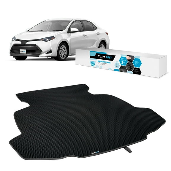CLIM ART Cargo Liner for Toyota Corolla 2014-2019 Sedan Custom Fit Trunk Mat, with Honeycomb Dirtproof & Waterproof Technology - All-Climate, Heavy Duty, Anti-Slip Cargo Liner, Luggage - FL91114011v
