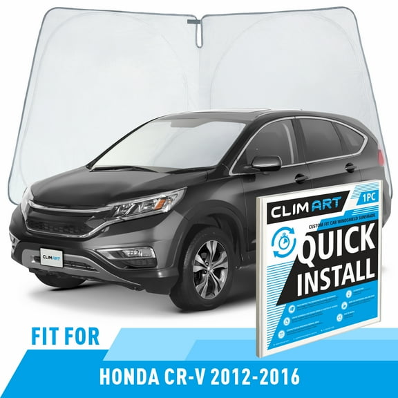 CLIM ART Windshield Sun Shade for Honda CR-V (CRV) 2012-2016, Custom-Fit Foldable Car Sunshade, Vehicle Sun Protector, Front Auto Windshield Cover, Car accessories - WS7007