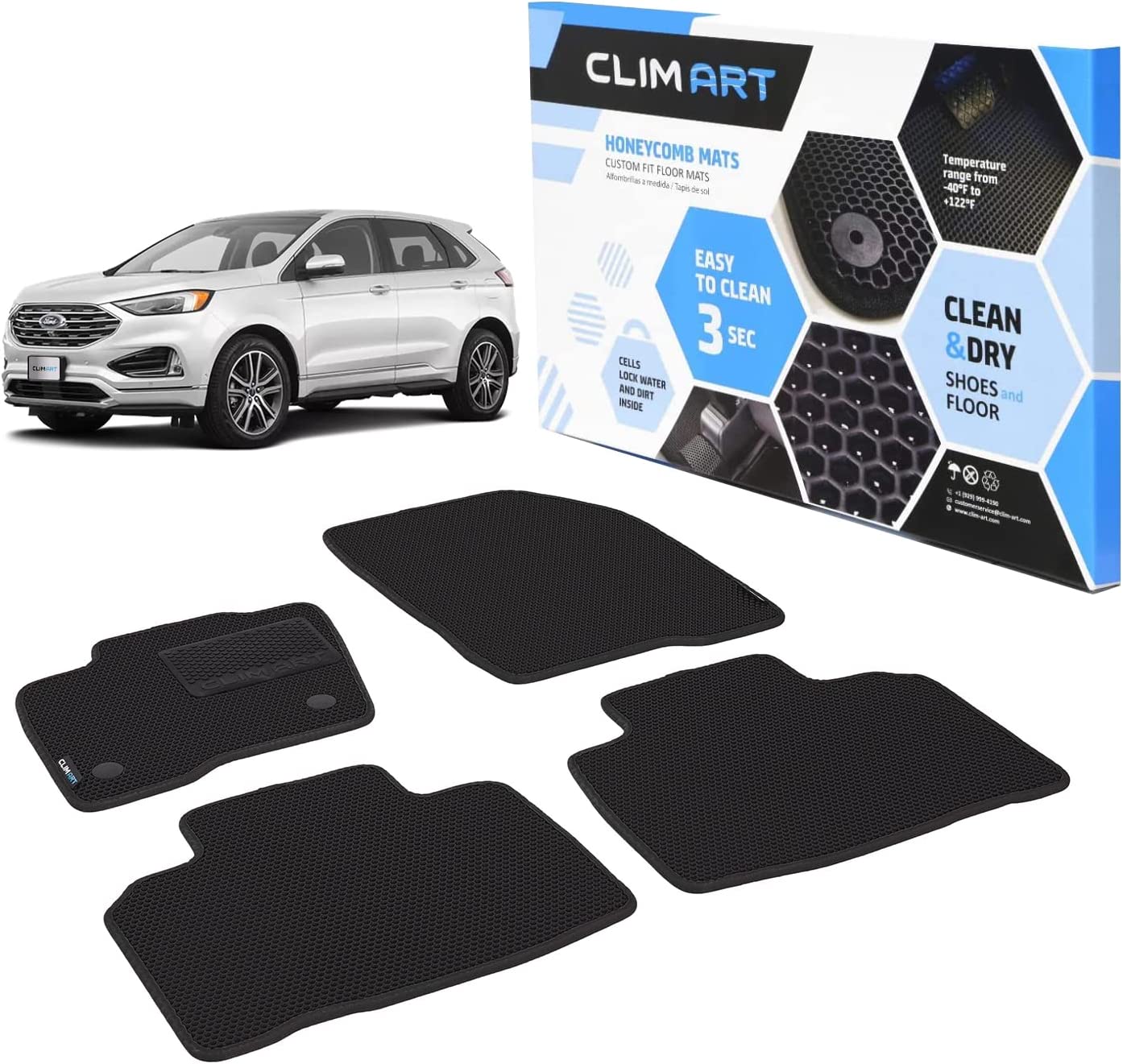 Déflecteurs D'Air Pour Ford Explorer 2019-2024 - Protection Pluie Et Soleil - 4 Pièces - CLIM ART