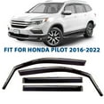 thumbnail image 1 of CLIM ART In-Channel Incredibly Durable Rain Guards for Pilot 2016-2022, Original Window Deflectors, Vent Deflector, Vent Window Visors, Dark Smoke Car Accessories,4pcs - 616276, 1 of 8