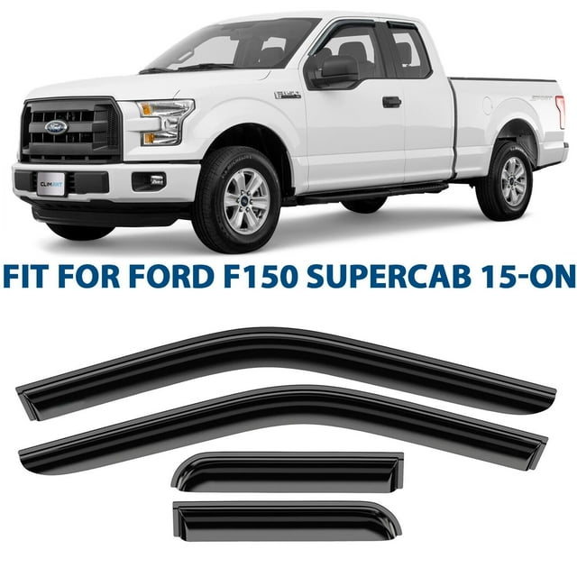 CLIM ART Incredibly Durable Rain Guards Compatible with Ford F150 2015