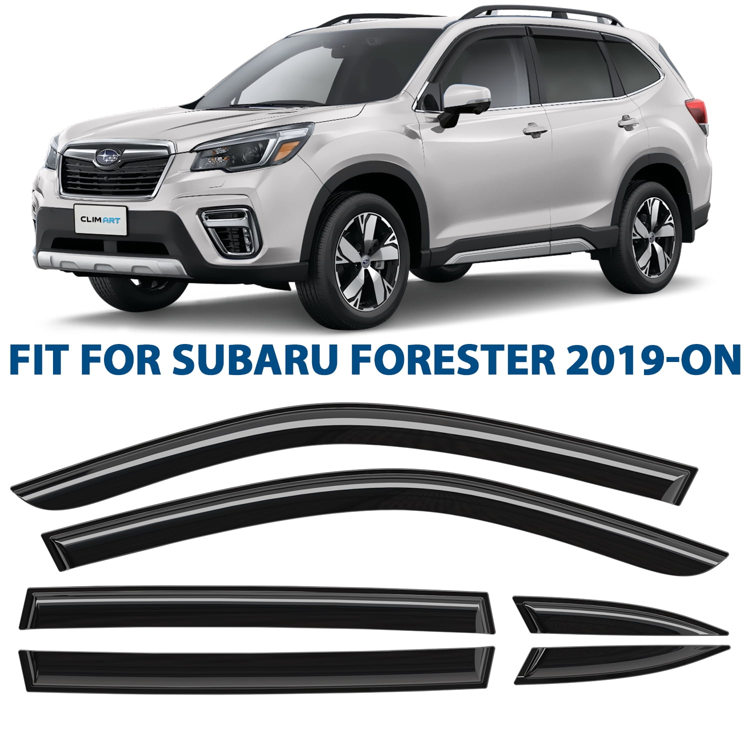 CLIM ART Incredibly Durable Rain Guards for Subaru Forester 20192024