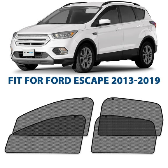 CLIM ART Magnetic Car Window Shades for Ford Escape 2013-2019 Custom-Fit Sun Blocker Curtains, Side Window Covers, Essential Car Accessories for Camping, Baby, and Privacy Protection - MS0218