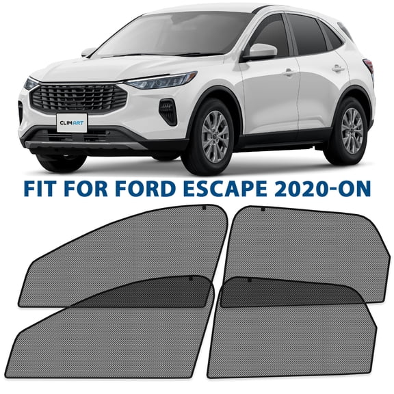 CLIM ART Magnetic Car Window Shades for Ford Escape 2020-2026 Custom-Fit Sun Blocker Curtains, Side Window Covers, Essential Car Accessories for Camping, Baby, and Privacy Protection - MS0098