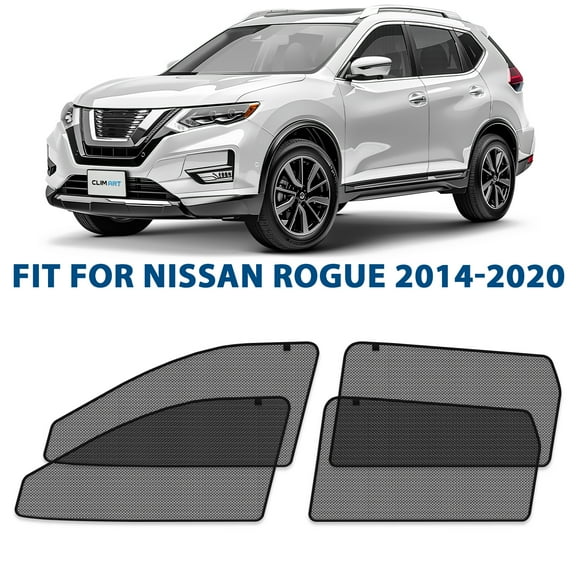 CLIM ART Magnetic Car Window Shades for Nissan Rogue 2014-2020 Custom-Fit Sun Blocker Curtains, Side Window Covers, Essential Car Accessories for Camping, Baby, and Privacy Protection - MS0232