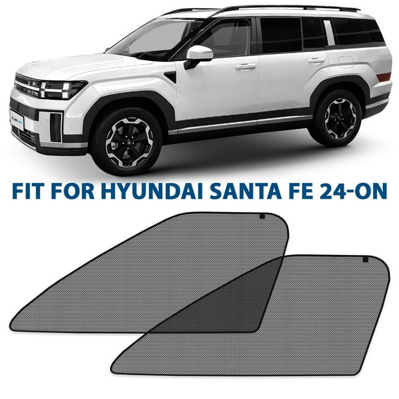 CLIM ART Magnetic Car Window Sunshade For Hyundai Santa Fe 2024-2026, 2 Pc.Set, Side Glass Covers Screen, Block Sun Rays Curtains, Window Shield Sun Shade in Cars, Camping accessories - MS0182