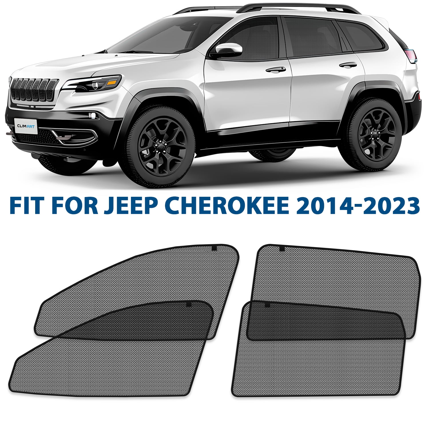 CLIM ART Magnetic Car Window Shades For Nissan Rogue 2014-2020 – Sun Blocker Privacy Covers - View #6