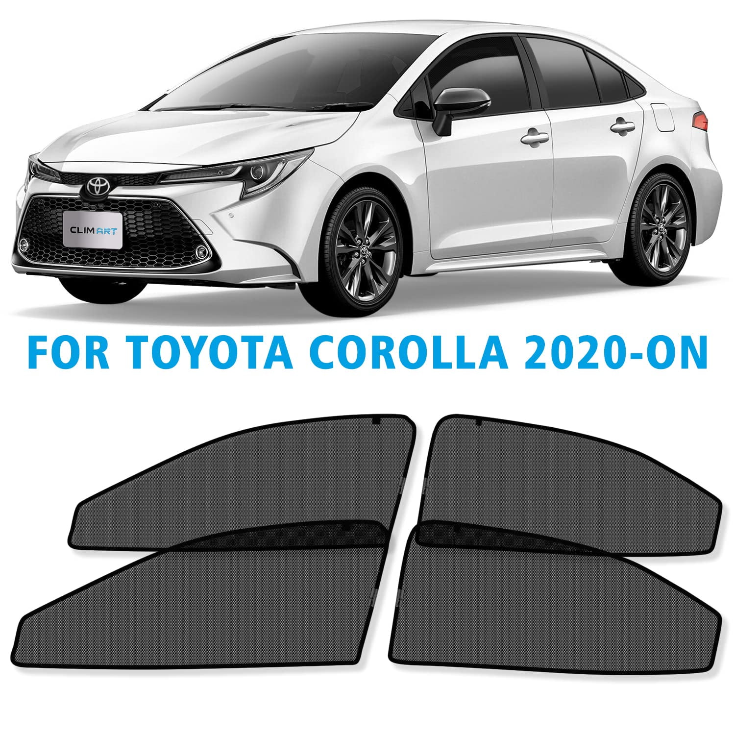 CLIM ART Windabweiser für/kompatible mit Toyota Corolla 2020-2024 .