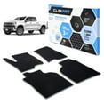 thumbnail image 1 of CLIM ART All-Weather Car Floor Mats Compatible with Chevrolet (Chevy) Silverado 1500 2019-2026 Crew Cab, Custom-Fit Heavy-Duty Floor Liners for Cars & SUVs, Car Accessories for Men&Women- FL041419003, 1 of 7
